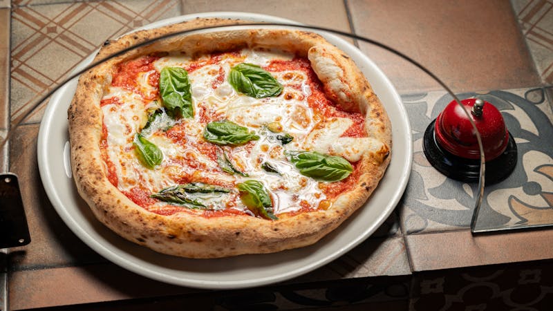 Classic Margherita pizza